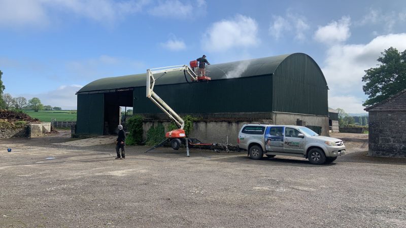 Agricultural building cleaned and painted in Fennagh